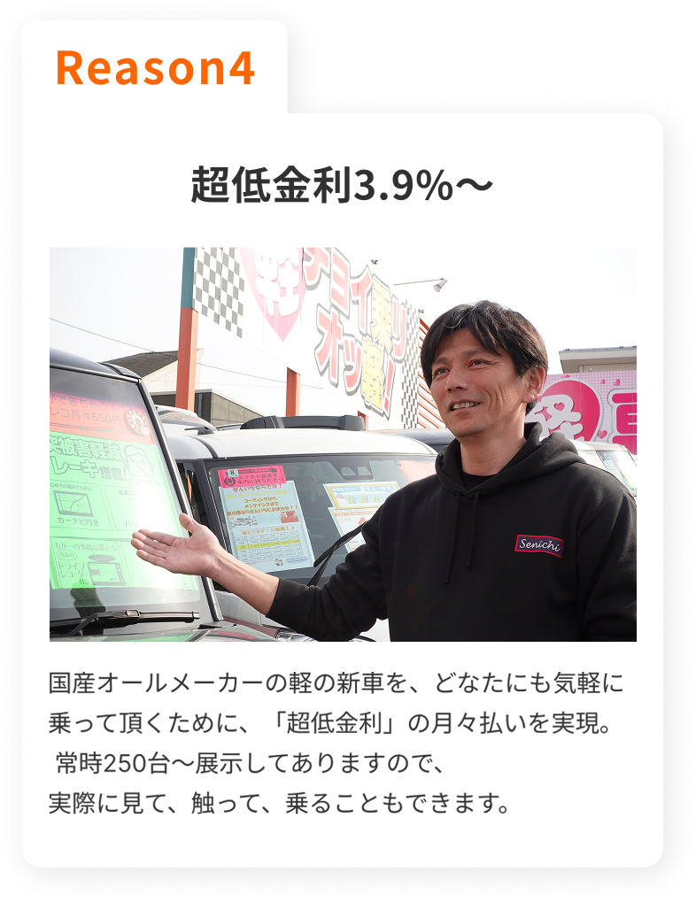 Reason4 超低金利1.9％～